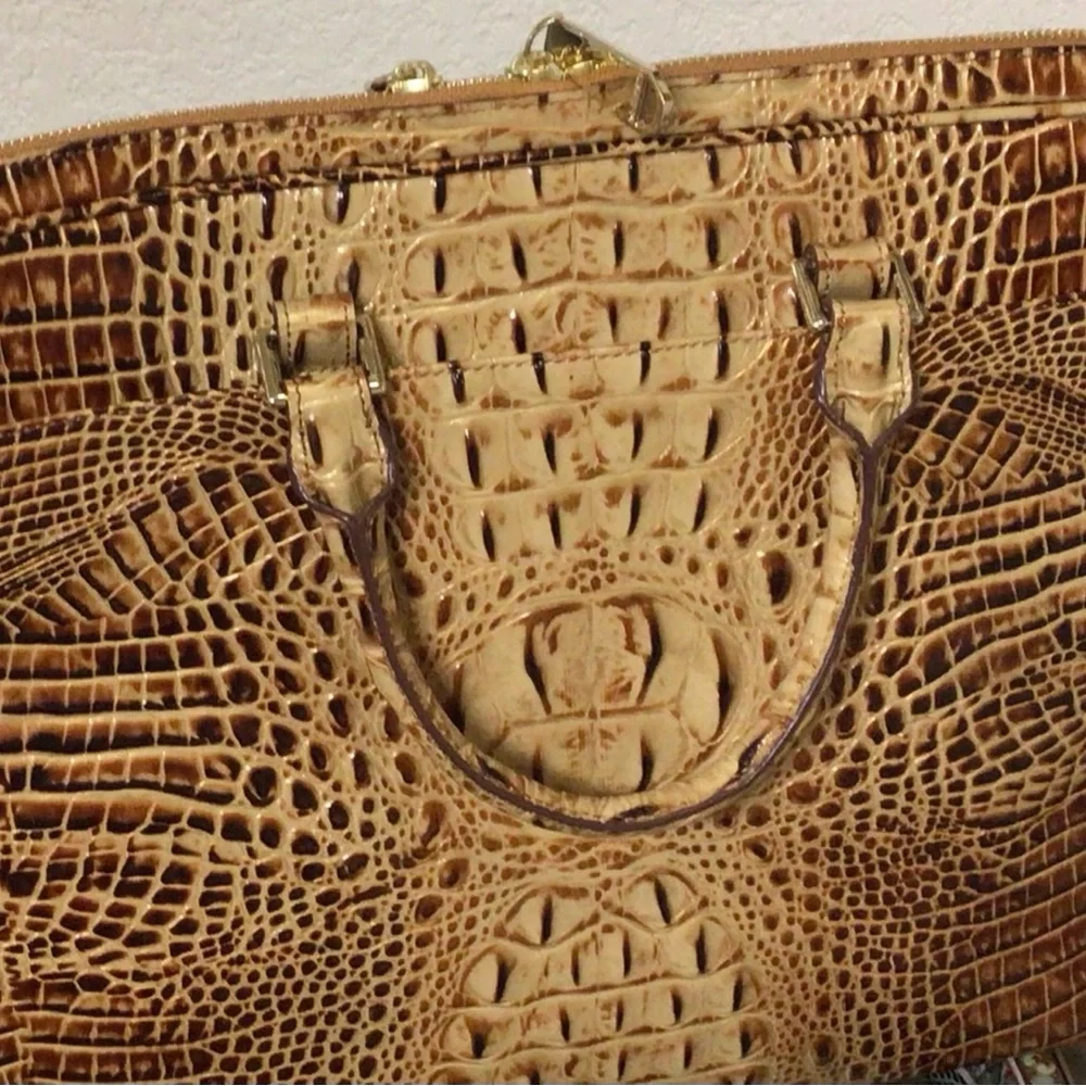 Chic Leather Brahmin Toasted Melbourne Laptop Case